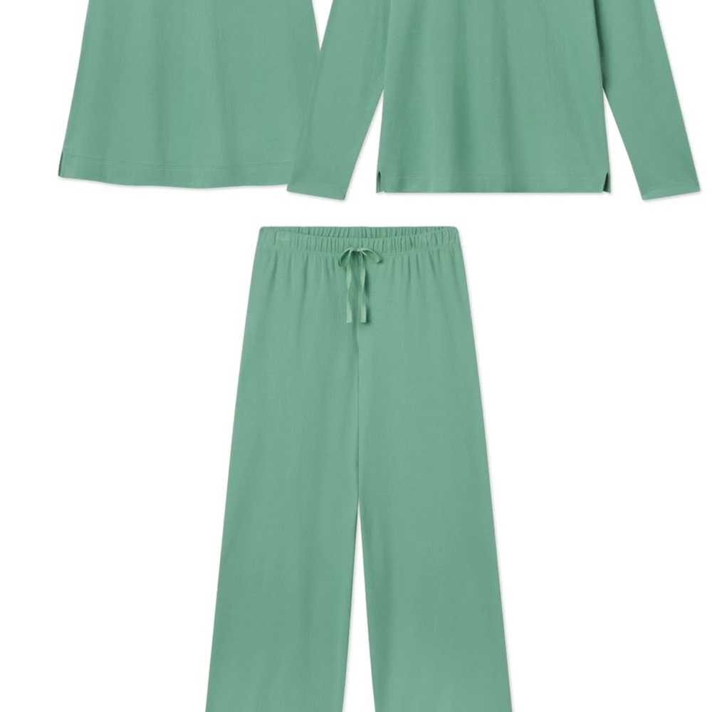 Lake Green Pajama Lounge 3 piece Set